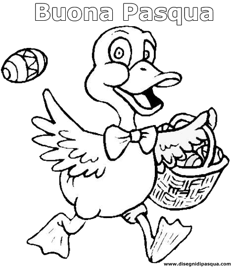 Disegno Papera Pasqua